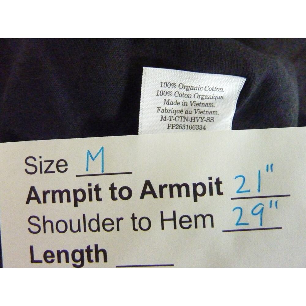 Everlane Mens Tee Shirt M Organic Cotton Black Short Sleeve Crewneck Top - Picture 5 of 5